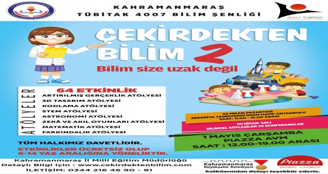 TÜBİTAK Bilim Şenliği Piazza' da Başlıyor