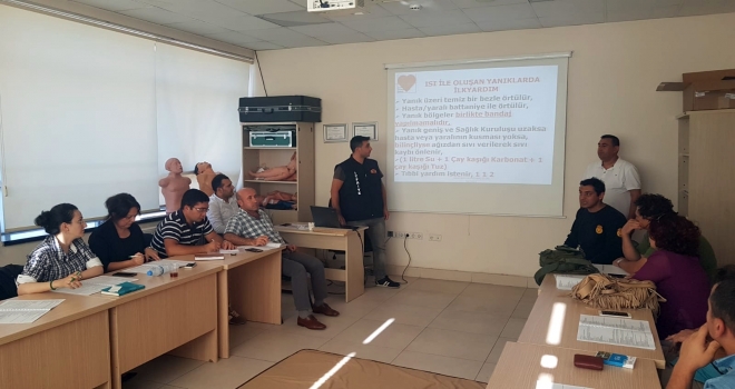 BÜYÜKŞEHİR İTFAİYESİ’NDEN TARIM PERSONELİNE İLK YARDIM EĞİTİMİ