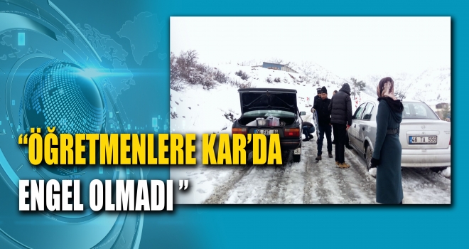 ÇAKIROĞLU’NDA KAR EĞİTİME ENGEL OLAMIYOR