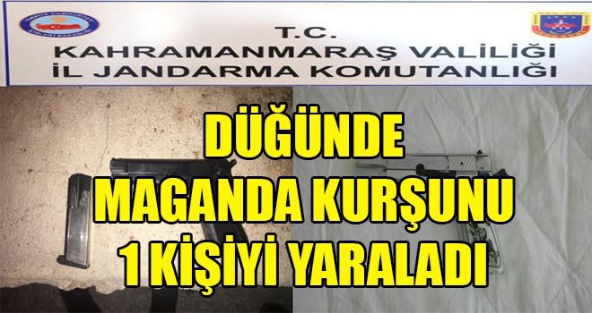 DÜĞÜNDE SİLAHLI KUTLAMA 1 kişi YARALANDI