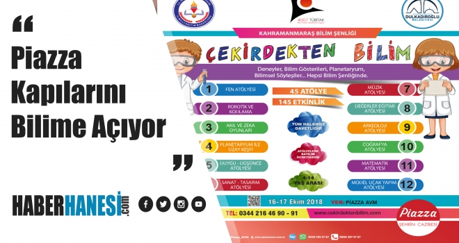 TÜBİTAK Bilim Şenliği Piazza’da