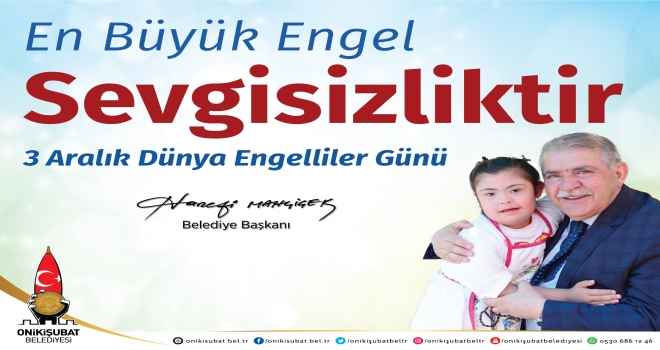 Mahçiçek “Bütün Engelleri Sevgi İle Aşacağız”