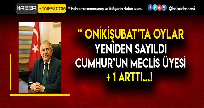 BAŞKAN MAHÇİÇEK - OYLARLA İLGİLİ GEREKLİ DÜZENLEME YAPILDI