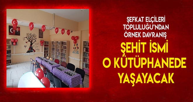 Şehit Ökkeş Korkmaz’ın ismi ölümsüzleştirildi!