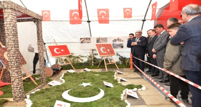 TÜRKOĞLU’NDA 18 MART ÇANAKKALE ZAFERİ ANISINA RESİM SERGİSİ DÜZENLENDİ