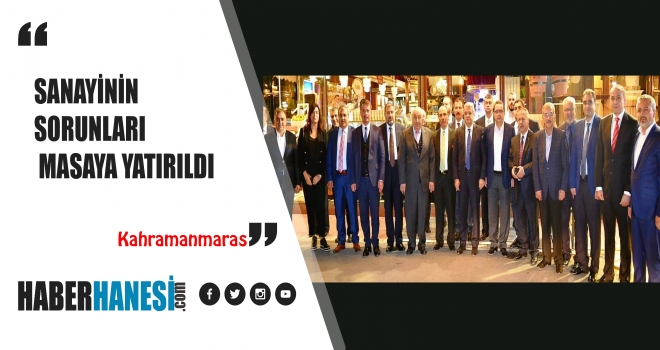 SANAYİNİN SORUNLARI MASAYA YATIRILDI