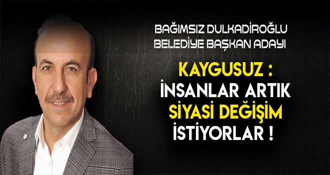 KAYGUSUZ - HEDEFİMİZ 60 BİN OY