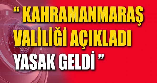 YASAKLAMA KARARI