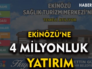 Ekinözü’ne 4 milyonluk yatırım