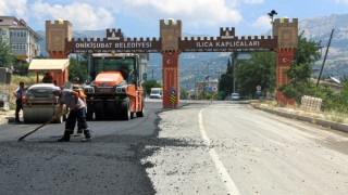 Kahramanmaraş Ilıca Yolunda Asfalt Çalışması