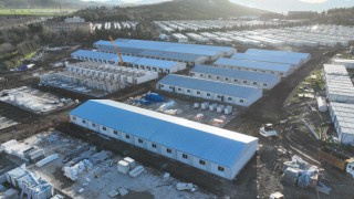 Karacasu’da Prefabrik Konutların Yapımı Tamamlanıyor