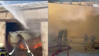 Kahramanmaraş-Gaziantep Yolu Üzerindeki Fabrikada Yangın Çıktı!