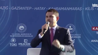 Bakan Murat Kurum, Kahramanmaraş'ta Deprem Konutları Teslim Törenine Katıldı