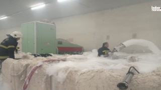 Kahramanmaraş'ta Tekstil Fabrikasında Yangın: Ekipler Felaketi Önledi