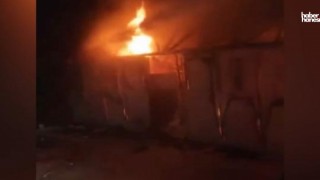 Kahramanmaraş Afşin’de İşçi Konteynerlerinde Yangın!