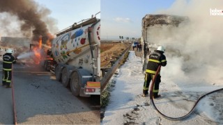 Kahramanmaraş’ta Yolculuk Esnasında Facia! Tır Alevlere Teslim Oldu