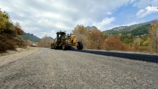 Andırın’a Ulaşımı 20 Kilometre Kısaltan Arterde Son Çalışmalar Yapılıyor