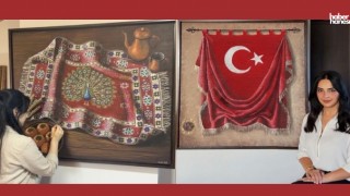 Anadolu Kilimleri Tuvalde Yeniden Hayat Buluyor: Seda Kılıç’ın Özgün Sanat Tekniği