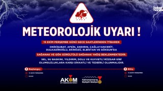 Kahramanmaraş Büyükşehir’den 8 İlçede Kuvvetli Sağanak Uyarısı!