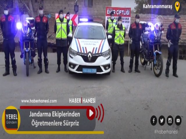 Jandarma Ekiplerinden Öğretmenlere Sürpriz