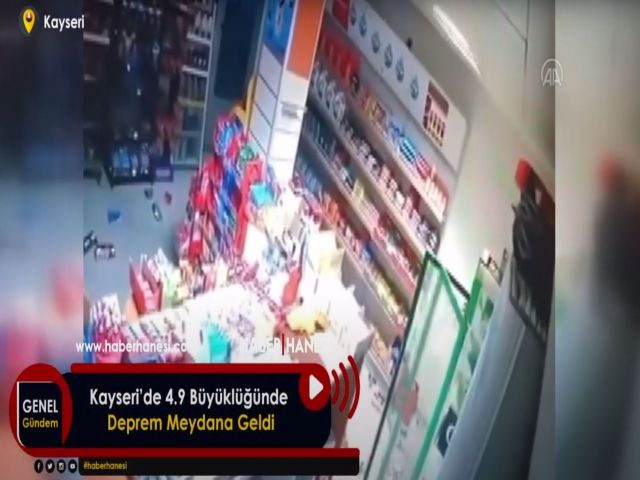 Kayseri’de 4.9 Büyüklüğünde Deprem Meydana Geldi