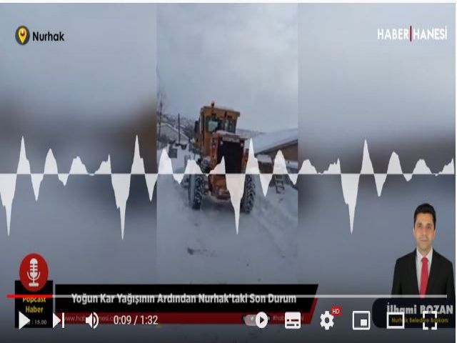 Yoğun Kar Yağışının Ardından Nurhak'ta Son Durum Başkan İlhami Bozan Çalışmaları Anlattı