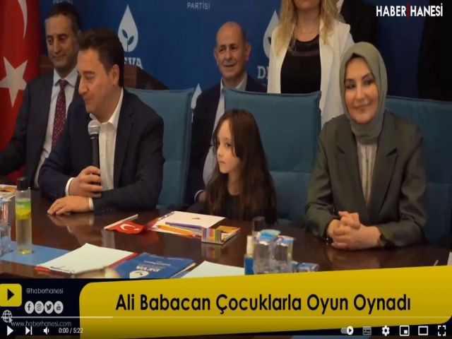 Ali Babacan Çocuklarla Oyun Oynadı