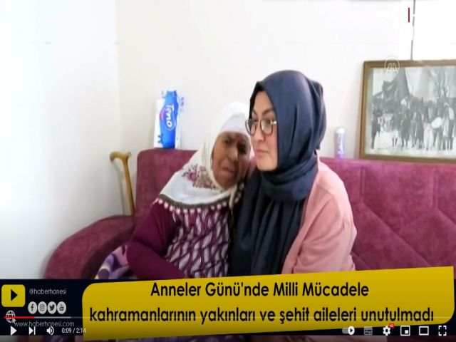 Anneler Günü'nde Milli Mücadele Kahramanlarının Yakınları Ve Şehit Aileleri Unutulmadı