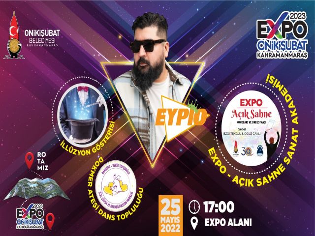 Expo 2023 Kahramanmaraş'ta Gençlik Festivalinde Eypio Sahne Alıyor